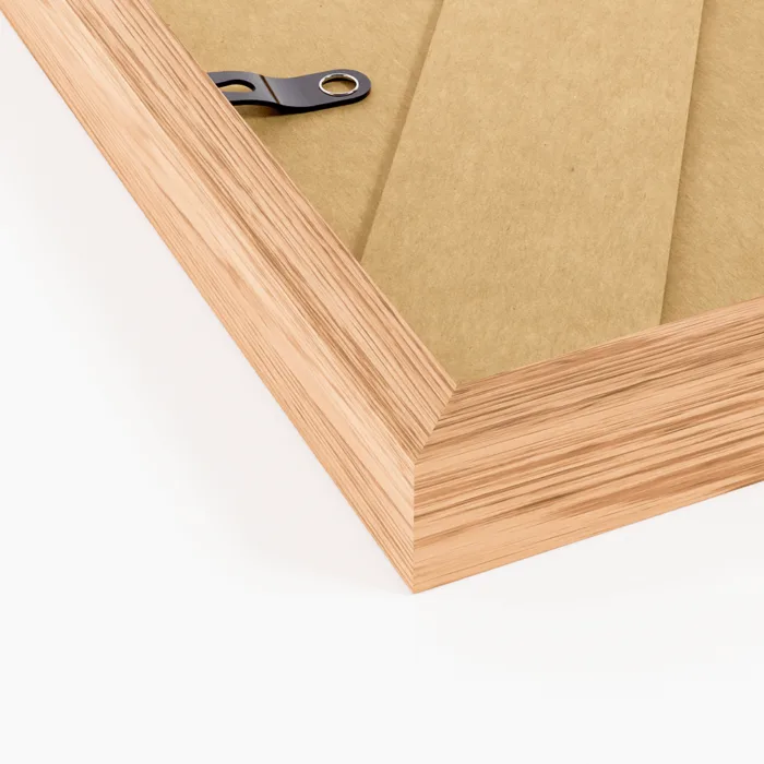 Eiken houten fotolijst 24x30 Zijkant