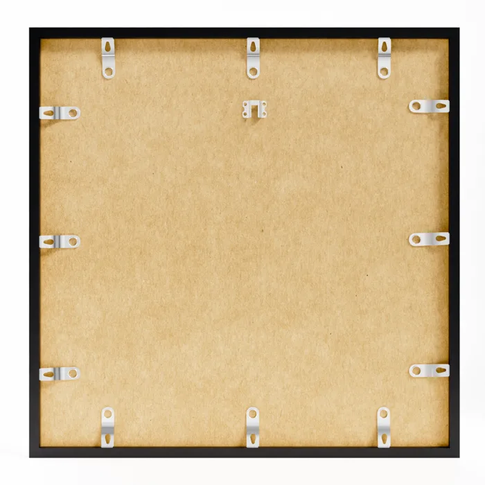 Zwart houten fotolijst 50x50 Achterzijde